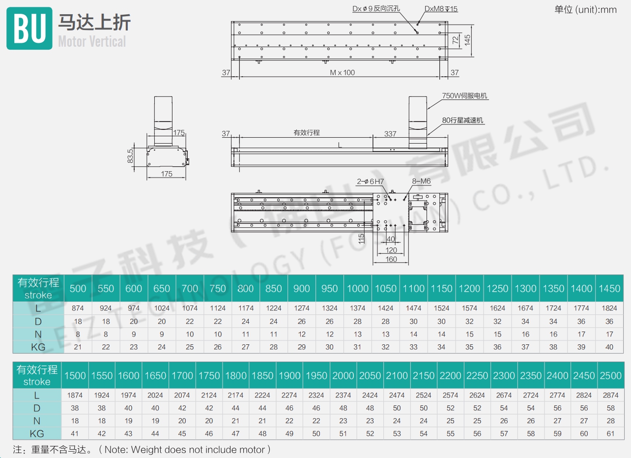 齒輪齒條直線模組尺寸